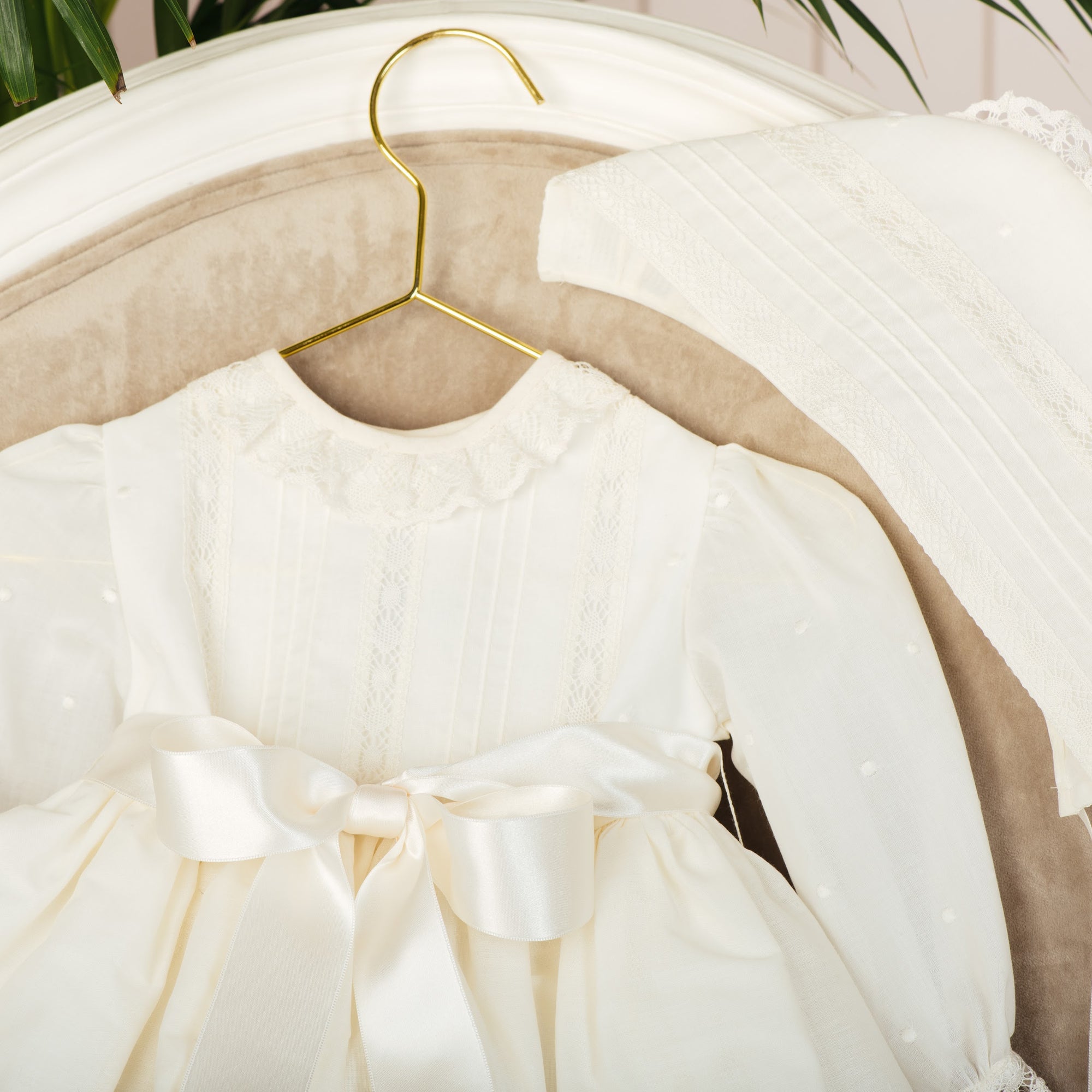 Christening Gown - Ines - Gown/Bonnet - Ivory 207