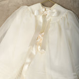 Christening Ensemble - Marie Antoinette - Gown/Cape/Bonnet - Antique Cream 208