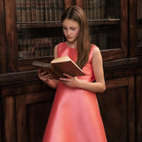 Harper - Confirmation / Occasional Wear Dress - Coral Pink