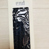 Pattern Open Rib Detail Tights - Black & Pink