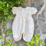 Christening Romper - Louis - Ivory