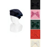 Condor Beret Hat Velvet Ribbon Bow - Variety of Colours