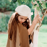 Condor Beret Hat Velvet Ribbon Bow - Variety of Colours