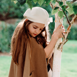 Condor Beret Hat Velvet Ribbon Bow - Variety of Colours