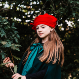 Condor Beret Hat Velvet Ribbon Bow - Variety of Colours