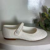 Gabriela - Communion Shoes - Leather Shoe - Off-White