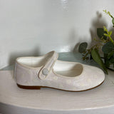 Milena - Communion Shoes Leather Shoe - White/Off-White