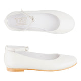 Tilly Communion Shoes - White & Off-White