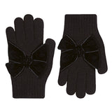 Gloves with giant Velvet Bow - Variety of Colours