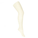 Ceremony Micro-net Communion & Christening Tights - White & Off-White/Cream