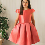 Coraline - Confirmation / Occasional Wear Dress - Coral Pink