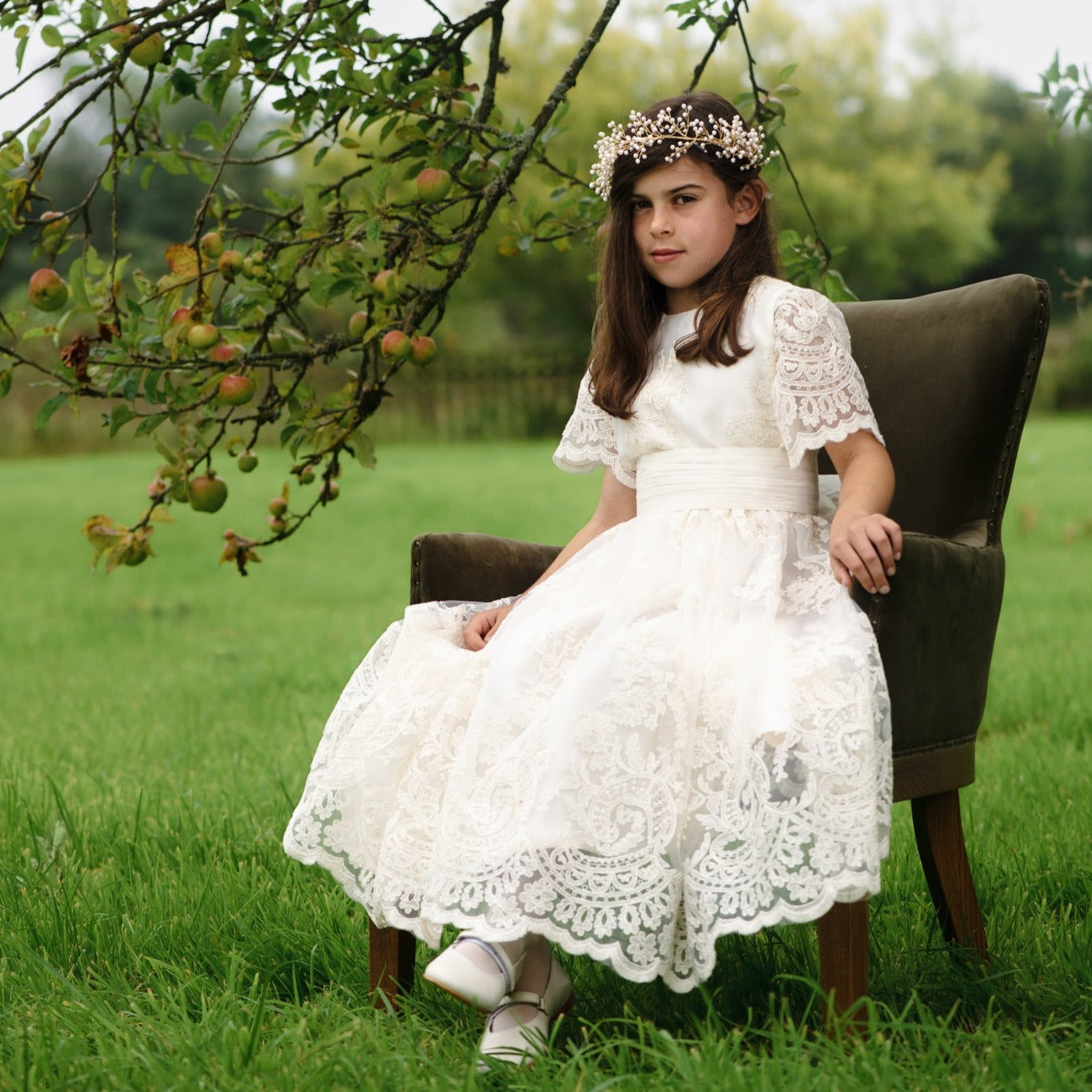 Caroline Classic Communion Dress - Alice in Wonderland Dress
