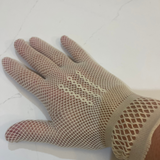 Communion Plumeti Gloves - Warm Cream