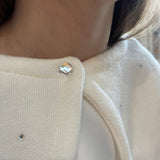 Communion Bolero Cardigan - White & Ivory/Cream