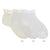 Ceremony Ankle Socks Side Openwork Bow Detail - White, Ivory & Antique Cream