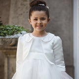 Sophie Bolero Jacket - Ivory & White