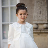 Sophie Bolero Jacket - Ivory & White