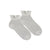 Ceremony Ankle Sock with Dot Openwork Detail - White, Ivory & Antique Cream